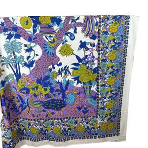 India Arts Peacock Tree of Life Cotton Bedspread Tapestry Boho Wall Hanging